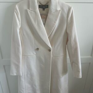 Never worn winter white wool coat.